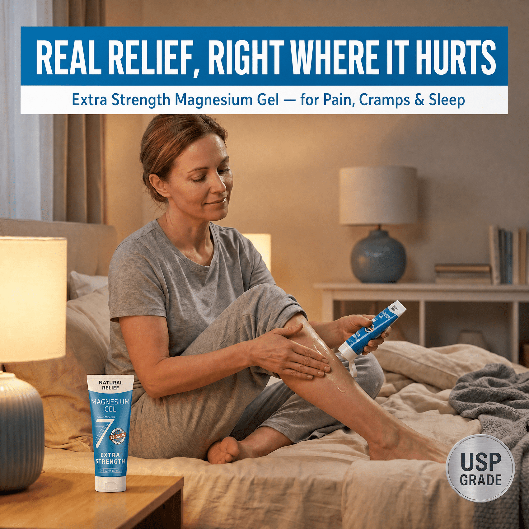 Seven Minerals Natural Relief Magnesium Gel Extra Strength 3 fl oz