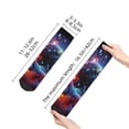 thumbnail image 4 of Pofeuu Outer Space Floating Numbers And Letters Print 30cm Socks, Adult Running Hiking Socks for Youth and Adult, 4 of 7