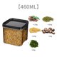 thumbnail image 5 of Fiudx Tarro para Almacenar Cebada, de Plástico Transparente, Hermético, Apilable, Ideal para Alimentos Secos, Especias, Refrigerios, Café, para Despensa o Refrigerador, 600 Ml, 700 Ml y 1300 Ml., 5 of 5