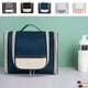 thumbnail image 1 of Organizador portátil de bolsas de aseo de gran capacidad para viajes | Estuche cosmético de poliéster de doble apertura para viajes de negocios | 9,84"x9,06"x4,33" | Negro, Gris, Azul, Beige, Azul, 1 of 6