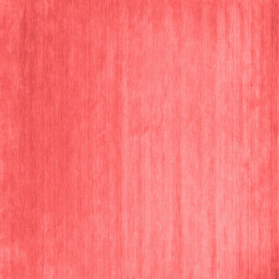 Ahgly Company Indoor Square Abstract Red Contemporary Area Rugs, 4' Square