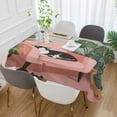 thumbnail image 2 of Yayeee Tablecloths 54" x 72" Rectangle Wrinkle Resistant Party Table Cover, Pink Sleeping Cat, 2 of 8