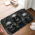 thumbnail image 5 of 1pc Three Skeletons Absorbent Non-Slip Bathroom Thickened Flannel Rug Decor,Soft,Quick Drying,Suitable For Indoor/outdoor Use,Bathrooms,Bedrooms,Kitchens,Terrace,Laundry Rooms,16"x24", 5 of 9