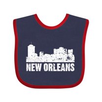 Inktastic New Orleans Skyline Grunge Boys or Girls Baby Bib