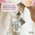 thumbnail image 5 of Papa Wedding White Bouquet Charm Grandpa Frame Memorial Grandfather Silver Tone Jewel, 5 of 9