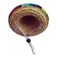 thumbnail image 4 of KEINXS Dog Sombrero Hat  Mini Straw Sombrero Hats Mexican Hats Sombrero Party Hats for Small Pets/Puppy/Cat (Cotton Band), 4 of 10