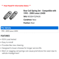 thumbnail image 2 of Rear Coil Spring Set - Compatible with 1995 - 2000 LS400 1996 1997 1998 1999, 2 of 2