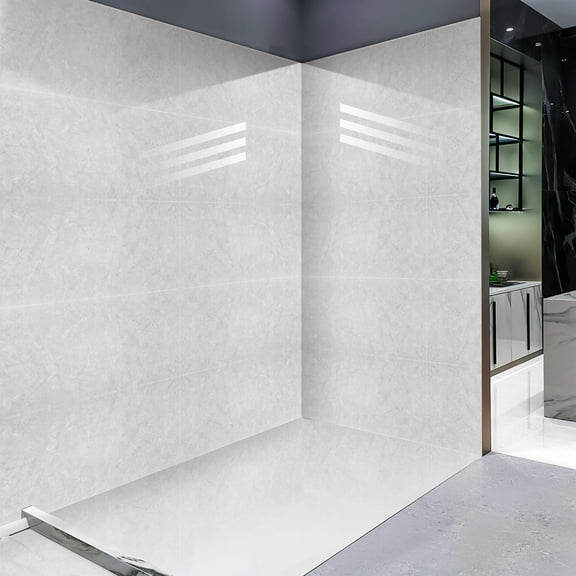 Supvox Peel and Stick Decorative Marble Tile Stickers for Bathroom and Kitchen Walls