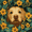Flowers and Dog, variant on Mens Pajama Pants with Pockets Sleepwear Lounge Bottoms Sizes S-2XL, Flowers and Dog