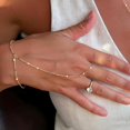 thumbnail image 3 of Set de pulseras 17 MILE chapadas en oro de 14K, ajustables, 3 piezas, 3 of 9