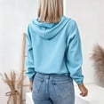 thumbnail image 5 of PBFRDSJ Women's Lightweight Rain Jacket Comfortable Stretch Hooded Zip Up Jacket with Pockets for Hiking Travel Outdoor Sizes S-2XL, 5 of 9