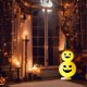 thumbnail image 5 of Linterna de calabaza de Halloween con luz decorativa, sombrero de bruja brillante, pila de calabazas para fiestas, mesas, decoración interior y exterior, 3 estilos, 5 of 5