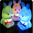 thumbnail image 2 of Lumière de Nuit Menée en Forme de Lapin Coloré avec Changement de Couleur Coloré (3PCS), 2 of 4