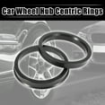 thumbnail image 2 of Unique Bargains 4pcs Plastic 64.1mm to 74.1mm Car Hub Centric Rings Center Spacer Black, 2 of 8