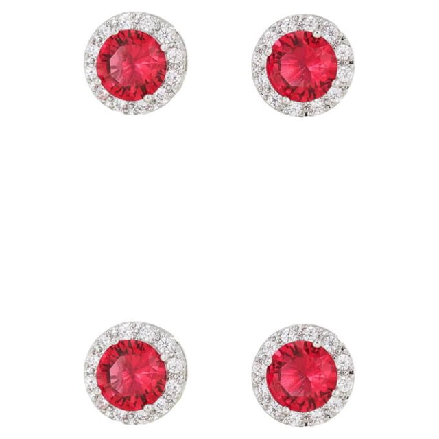 Qarigey 1 par de pasadores de oreja para mujer, exquisitos reemplazos fáciles de combinar, aretes de fiesta para niñas a la moda, ornamento Rosa roja 2piezas