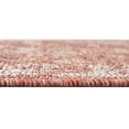 thumbnail image 5 of Unique Loom Outdoor Traditional Collection Area Rug - Valeria (5' 3" Round Rust Red/Ivory), 5 of 7