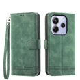 thumbnail image 1 of Funda Tipo Billetera para Xiaomi Redmi Note 14 4G Carcasa Abatible con Porta Tarjetas, Bolsillo para Efectivo, Soporte Ajustable, Cierre Magnético y Correa de Muñeca Verde, 1 of 6