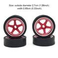 thumbnail image 4 of Paquete de 4 llantas de rueda de coche RC Bewildely Rojo, 4 of 6
