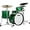Green Sparkle, variant on Ludwig Classic Oak 3-Piece Downbeat Shell Pack With 20" Bass Drum Sky Blue Pearl