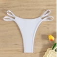 thumbnail image 5 of QTBIUQ Womens Bikini Swim Bottom Briefs Side Straps Solid Color High Cut Cutout Swimwear Swimsuit Bottoms, 5 of 8