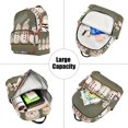 thumbnail image 5 of FORMRS Mini Backpack Purse for Women Quilted Travel Daypack Casual Shoulder Bag, Cute Snowmen, 5 of 7