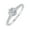 White Gold (Ring Size 5), variant on 0.40 ctw Floating Halo Designer Engagement Ring in 14K White Gold (Ring Size 6.5) (I1-I2 Clarity)