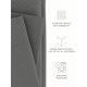 thumbnail image 5 of Queen Sábanas Estilo Hotel en Relieve de 4 Piezas en Gris de Comfort Canopy, 5 of 11