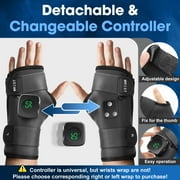 Wrist Heating Pad, Cordless Heated Wrap Brace, Heated Wrist Wrap with 3 Heat Levels, Hand Heating Pad, Hand Brace for Support,Gifts for Family, Travel Right Hand(Gray)