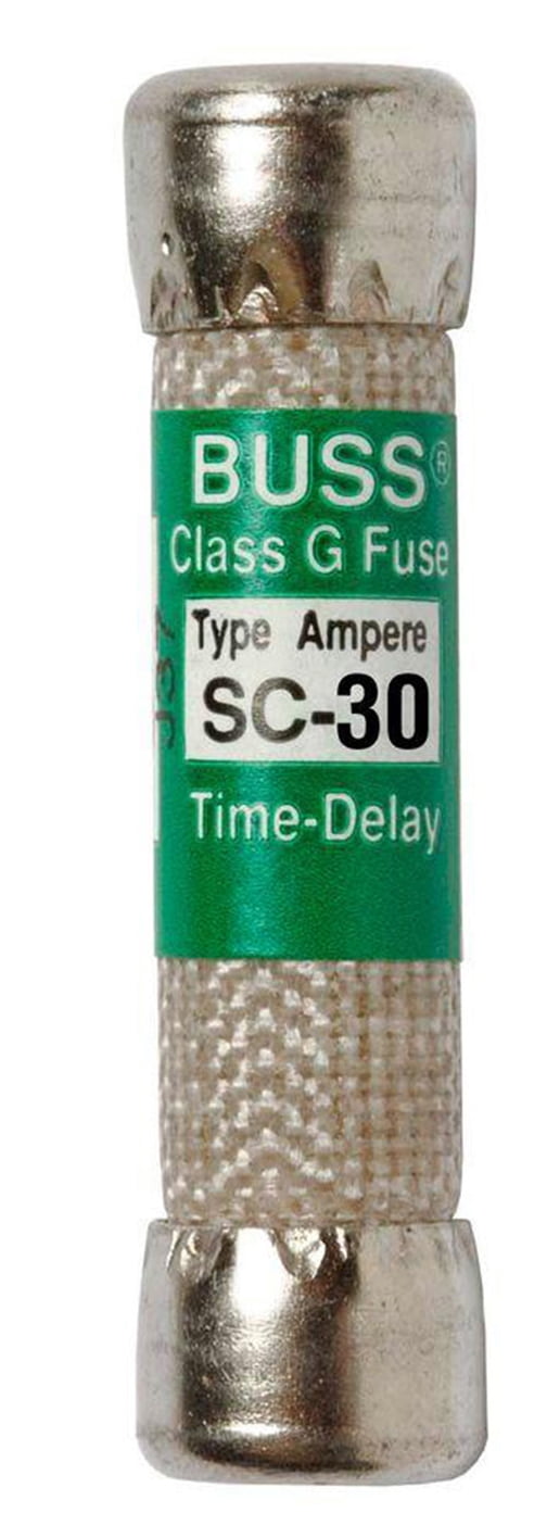 Bussman BP/SC-30 30 Amp 600Vac Class G Time Delay Rejection Fuse 2 ...