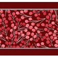 thumbnail image 1 of IBA Indianbeautifulart Bordure en Velours Imprimé Fruits Rouges pour Artisanat 9 Yards 4 Pouces, 1 of 2