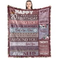 thumbnail image 1 of LHSHID Best 60th Birthday Gifts for Women Happy 60th Birthday Decorations Women 60th Birthday Gift Ideas Funny Gifts for 60th Birthday 60th Birthday Favors 60 Year Old Gifts Blanket 40x50in, 1 of 5
