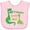 AD-Pink, variant on Inktastic My Grammie Loves Me Grandson Dinosaur Boys Baby Bib