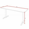 thumbnail image 3 of Cain 84" x 24" Training Table- Ash Grey, 3 of 5