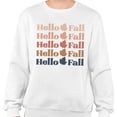 thumbnail image 2 of Hello Fall Sweatshirt Unisex Large White, 2 of 5