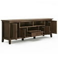 thumbnail image 3 of Maklaine Solid Wood Russet Brown TV Media Stand Rectangular 72" Assembly Required, 3 of 11