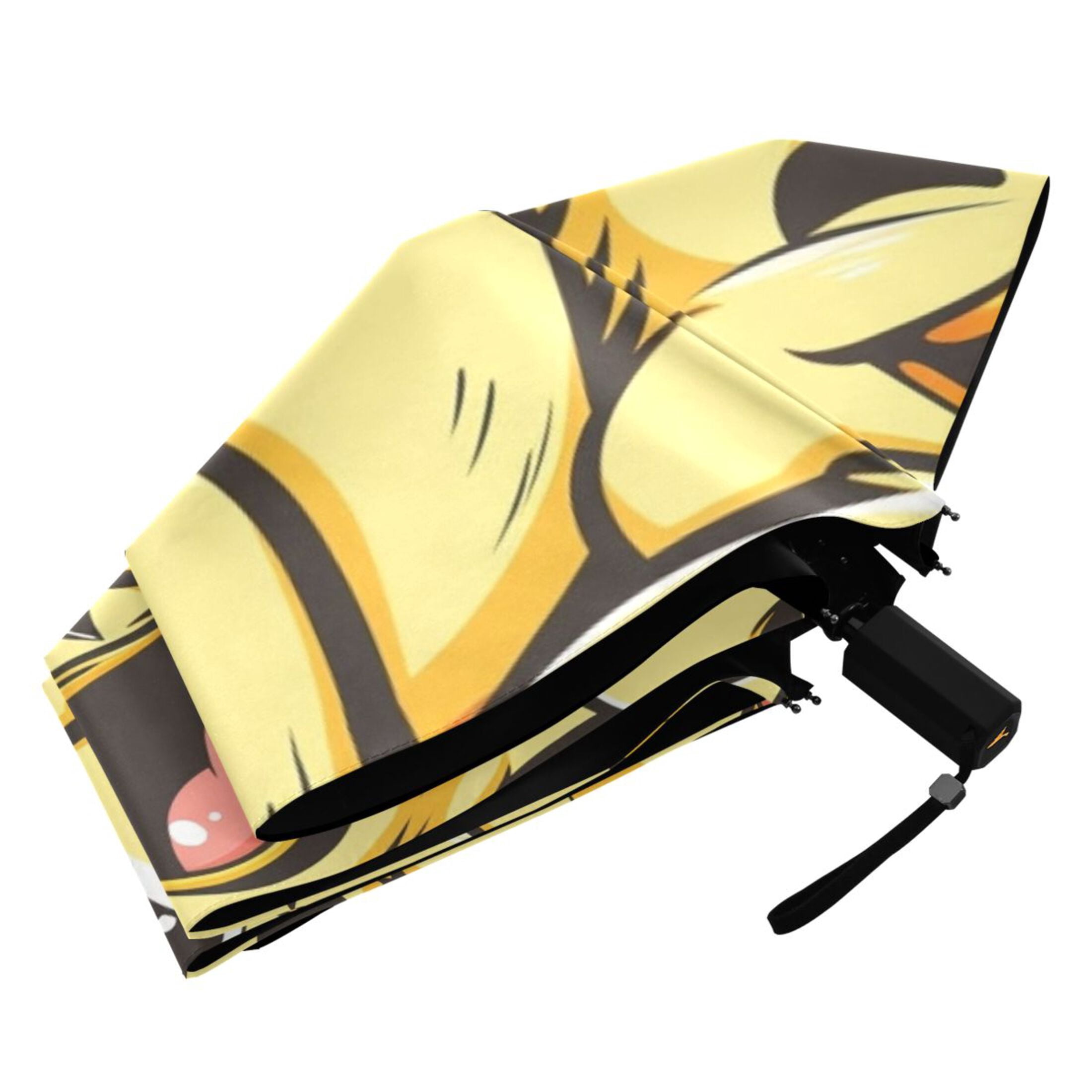 Happy Cute Ducks Compact Sun Umbrella Windproof Travel Umbrellas for Rain Strong Portable UV Protection