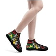 thumbnail image 5 of Black Lives Matter High Top Canvas Shoes Sneakers Black Size 6, 5 of 7