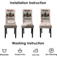 thumbnail image 5 of Christmas Chair Covers Set of 4 Merry Christmas Dining Removable Xmas Holiday Chair Slipcovers for Dining Room, Christmas Party Decoration, 5 of 6