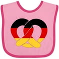 thumbnail image 3 of Inktastic German Flag in Pretzel Shape Boys or Girls Baby Bib, 3 of 4