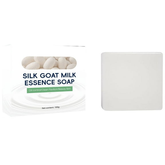 Gunyslmo Silk Milk Soap Goats Milk Brushed Wire Mesh Oil Control Cleansing And Removal Soap 100g