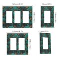 thumbnail image 2 of Yayeee Rocker Switch Wall Plate 1-Gang 4.6"x2.9" Home Decorative Outlet Cover, Green Art Abstract Pattern, 2 of 6