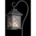 thumbnail image 1 of 12 in. Square Coach Lantern Solar Garden Stake - Black - Metal, 1 of 1