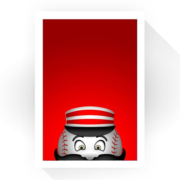 Cincinnati Reds 24" x 32" Minimalist Art Giclee