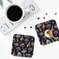 thumbnail image 5 of Disketp Colorful Mushrooms Funny Coasters,6 Pcs Leather Coasters With Holder, Perfect Housewarming Hostess Gifts,Protect Furniture From Water Marks Scratch And Damage, 5 of 9