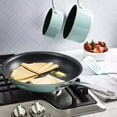 thumbnail image 5 of Martha Stewart 14-Piece Nonstick Aluminum Cookware Set, Teal, 5 of 5