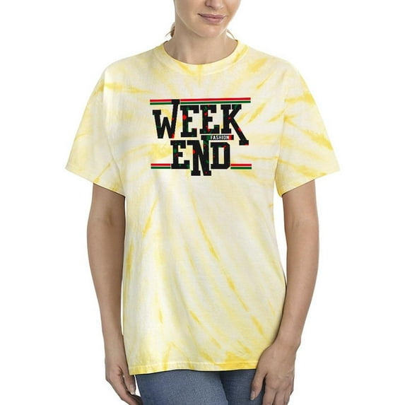 Week End Fashion Banner Tie Dye Cyclone Women -Image by Shutterstock, Female Large