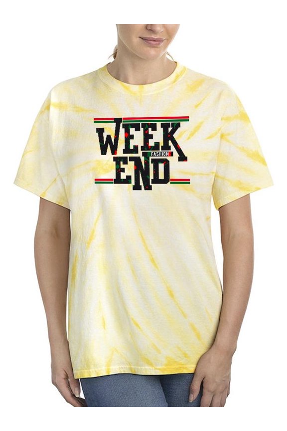 Week End Fashion Banner Tie Dye Cyclone Women -Image by Shutterstock, Female x-Large