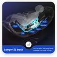 thumbnail image 2 of SL Track Full Body Massage Chair, Recliner with Zero Gravity Airbag Massage Chair Bluetooth Speaker Foot Roller USB Charger,Black, 2 of 7