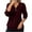 Wine, variant on Sweatshirt For Women Wine Crewneck Sweatshirt Solid Color Daily Half Zip Long Sleeve Athletic Sweatshirt Hoodless Pullover For Casual Wear Fall Winter