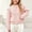 Pink, variant on Girls Knit Cardigans, Button Princess Warm Long Sleeve School Uniform Sweaters Pink Size 4-5 T